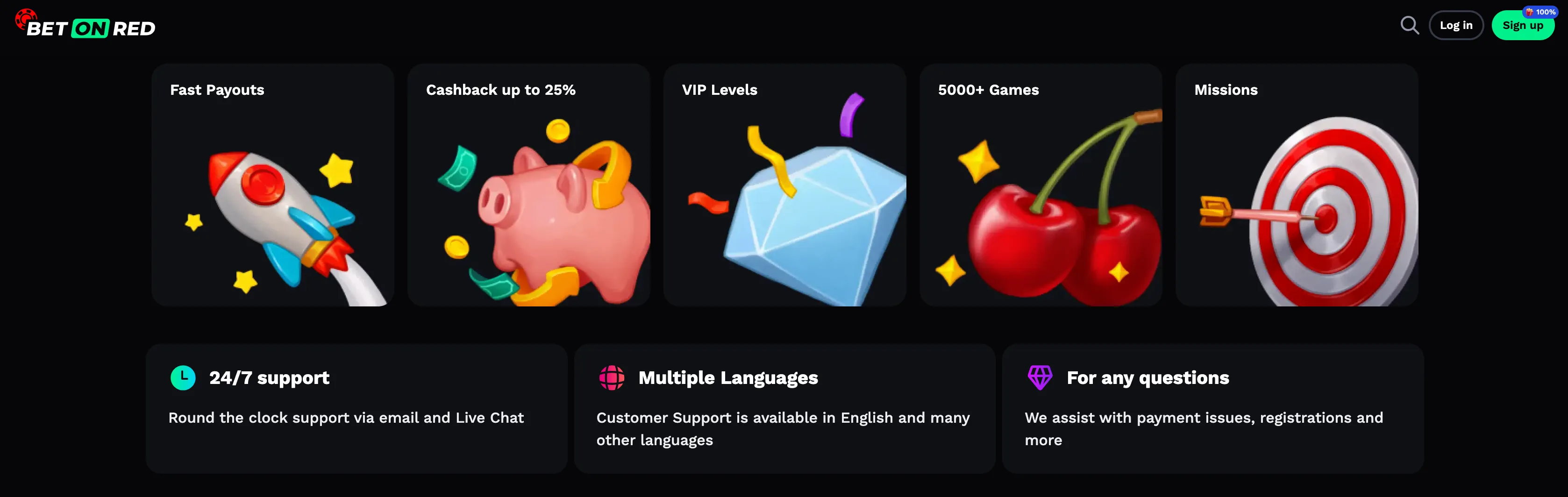 Aplica&ccedil;&atilde;o e Vers&atilde;o Mobile do BetOnRed